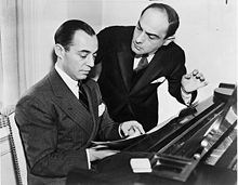 Songwriting partners Rodgers and Hart working on a song in 1936